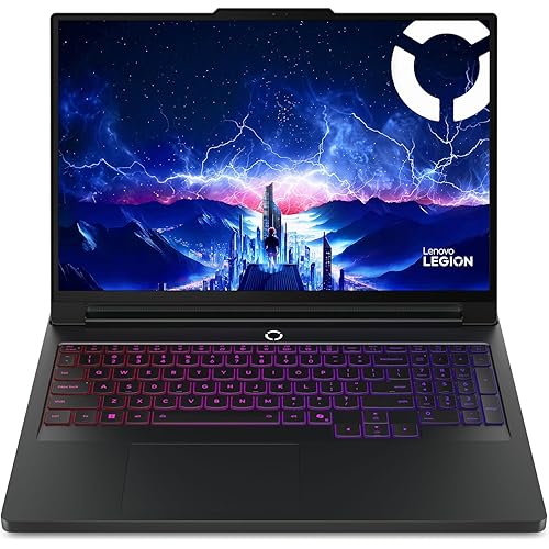 Lenovo Legion Pro 7i Gen 10, AI Gaming Laptop, Intel Ultra 9 275HX, 16" OLED 2.6K (2560x1600) 240Hz 500 nits, 64GB DDR5, 4TB SSD, NVIDIA RTX 5090, 5MP Camera E Shutter, Wi-Fi 7, Win 11 - Eclipse Black