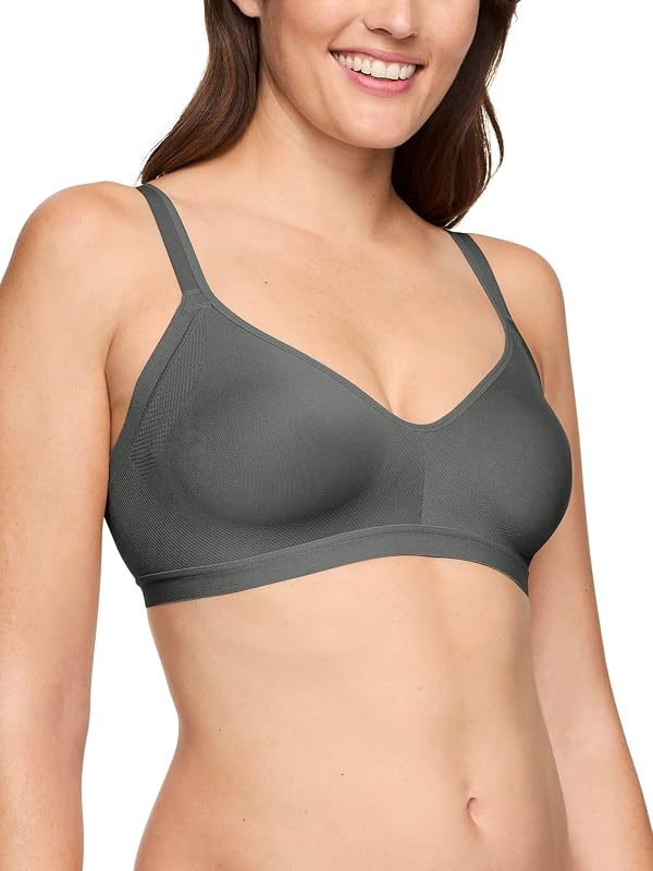 Warner's Blissful Benefits Brasier cómodo sin costuras, elástico, inalámbrico, con forro ligero para suavizar las axilas para mujer