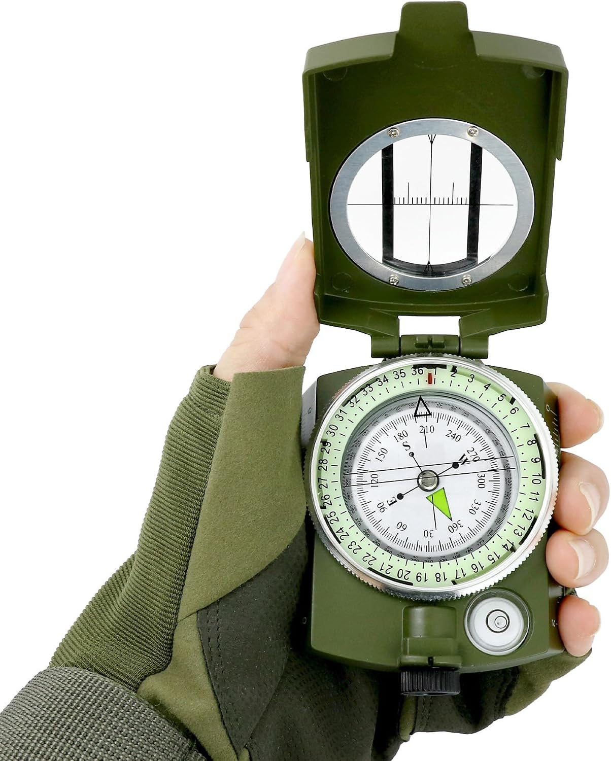 High Precision Compass Army Green North Outdoor