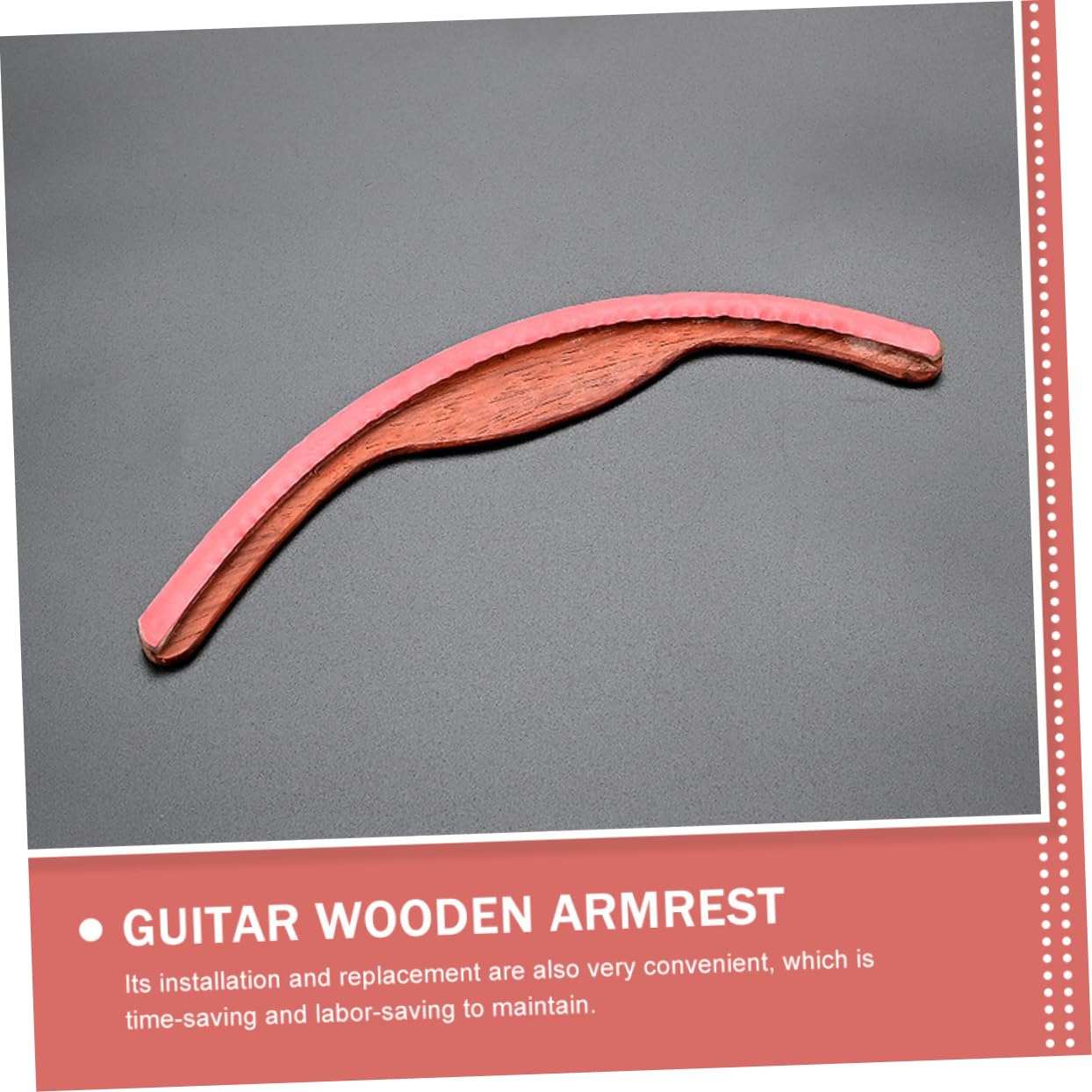 VICASKY 2piezas Reposabrazos De Guitarra De Madera Duradero Soporte Antideslizante Para Guitarras Clásicas Accesorio Para Principiantes y Protección De Instrumentos Compacto Para