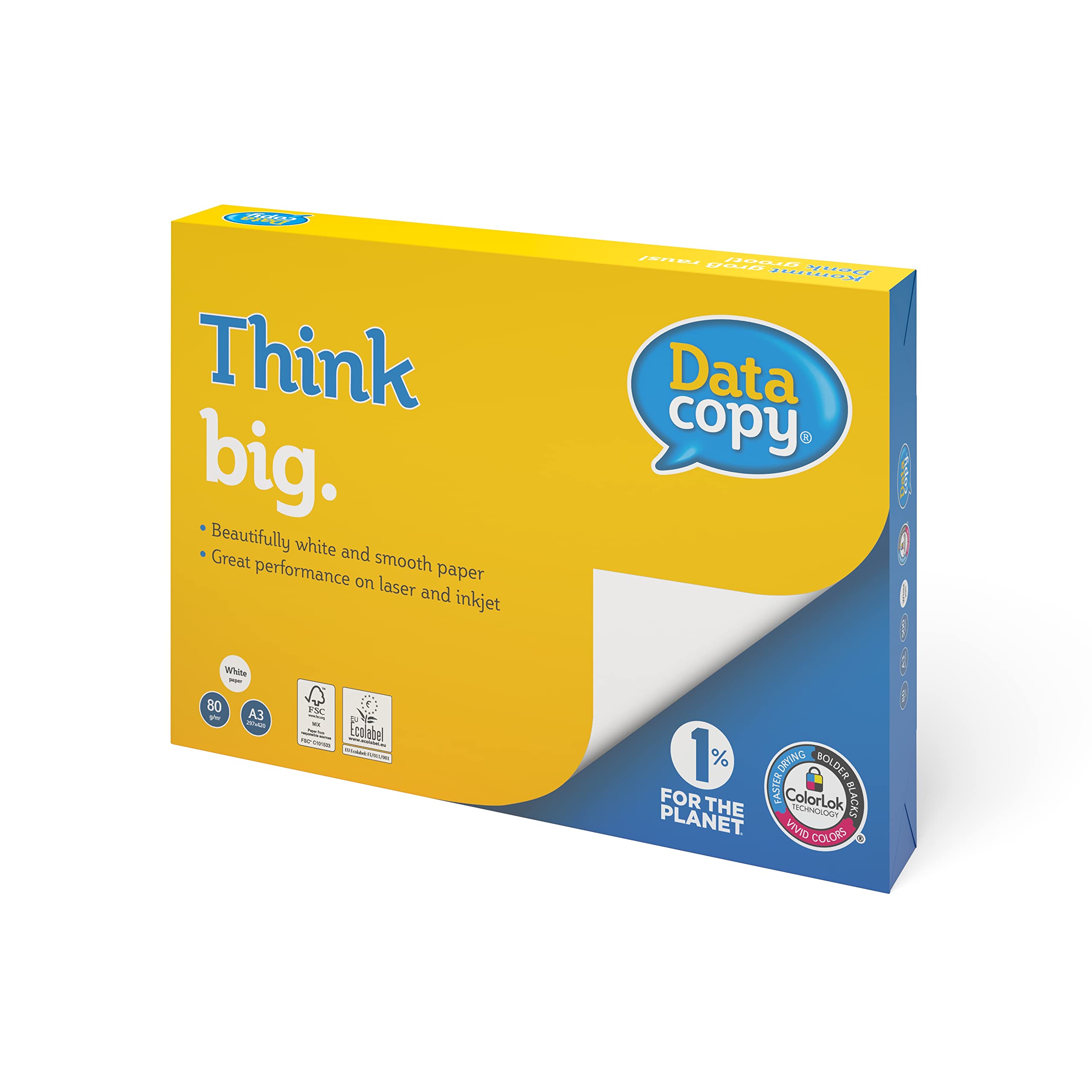 Data Copy 521840, enveloppes et matériaux Livraison, papier 80 g/m², A3, FSC Mix Credit