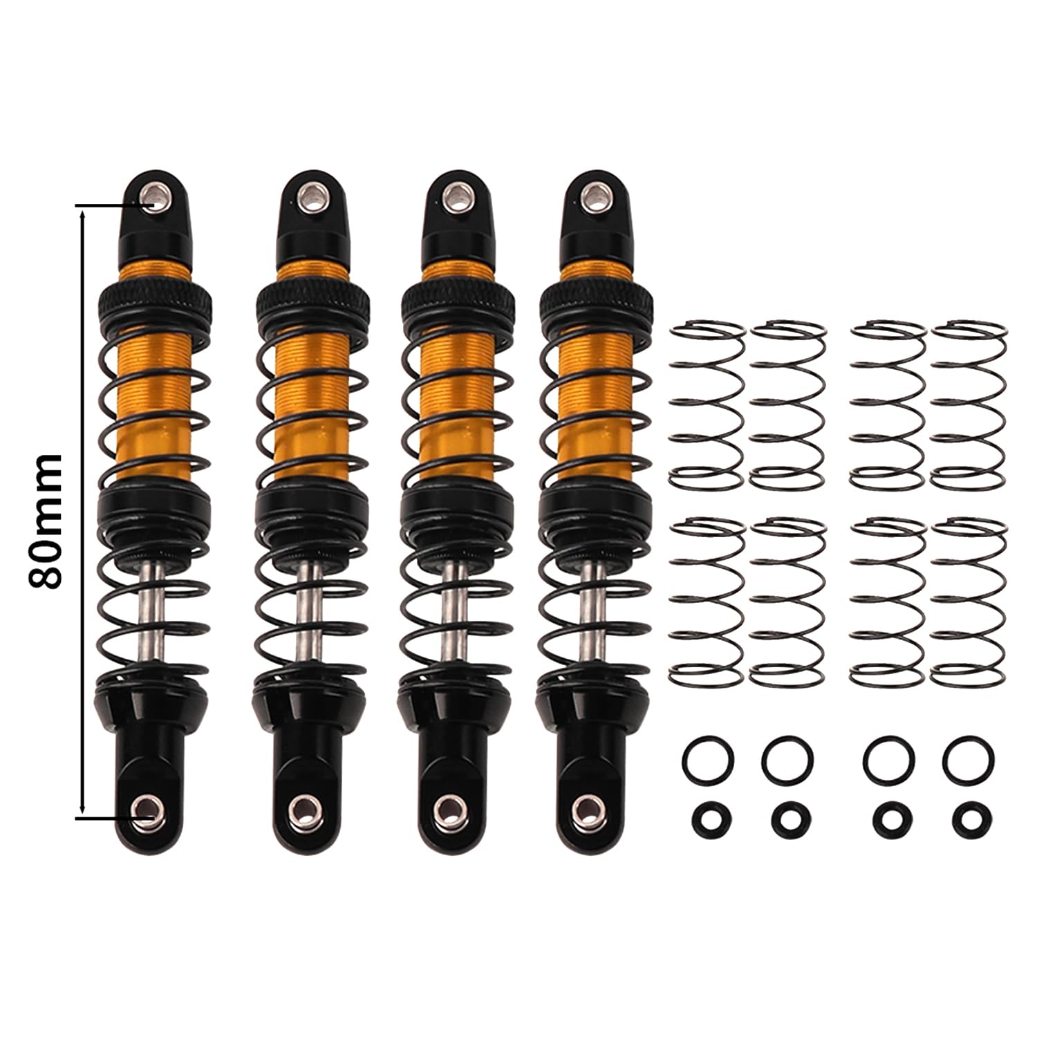 Amazon.com: ZXYRC RC Shock Absorber Oil Adjustable Damper Set with