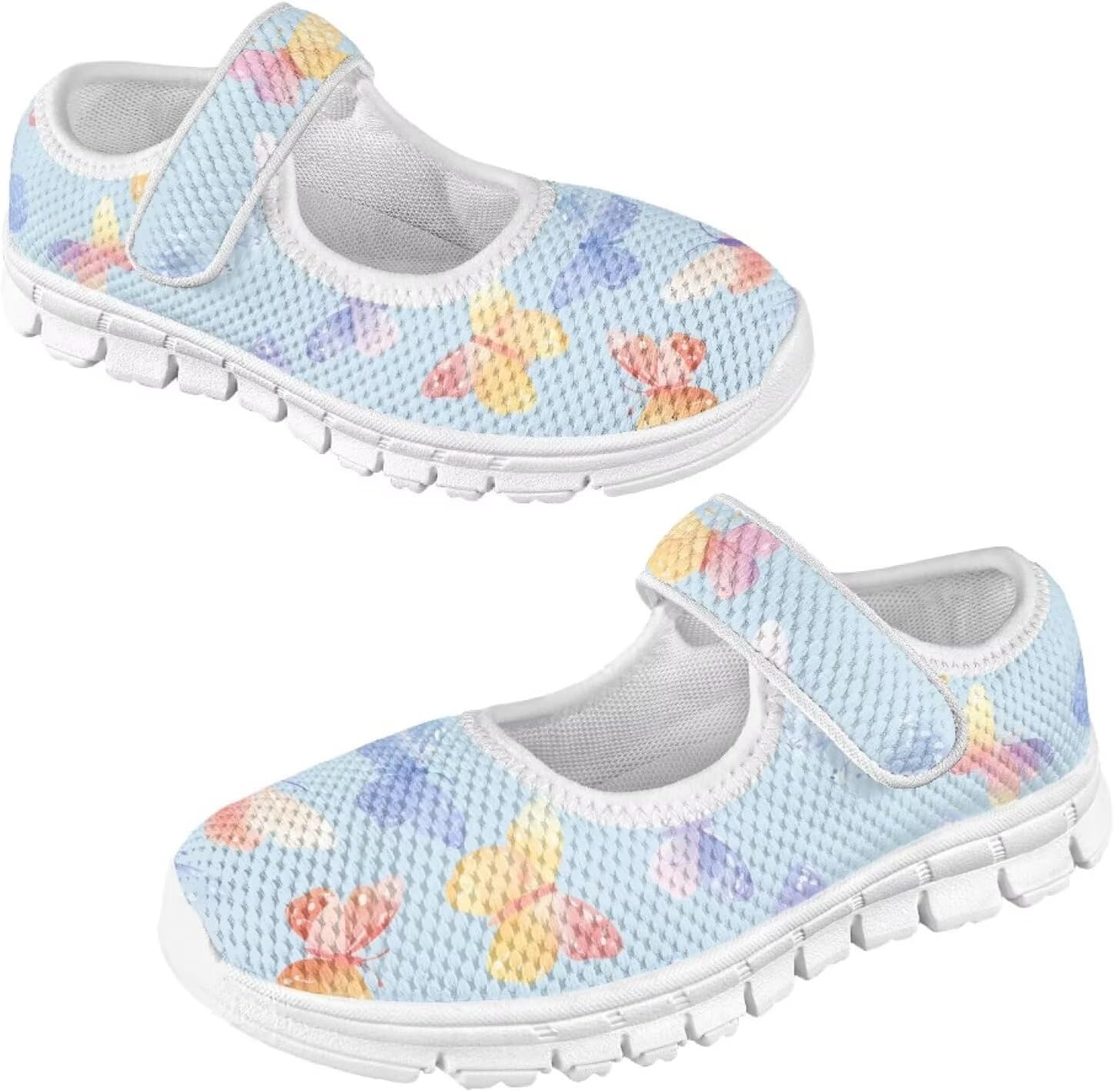 Binienty Kids Mary Jane Flat Sneakers Casual School Uniform Dress Shoes Little/Big Girls