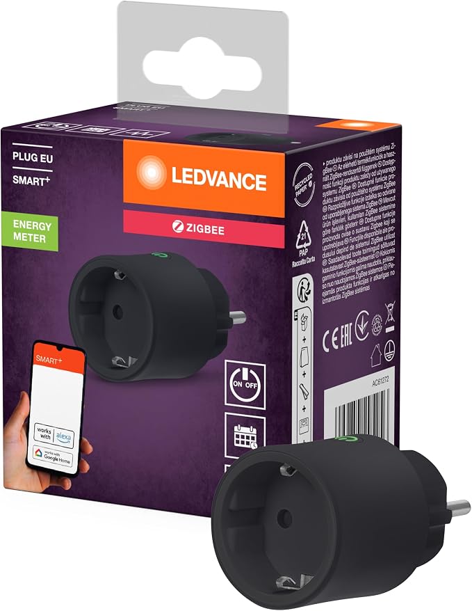 LEDVANCE SMART+ Enchufe inteligente para interiores con tecnología ZigBee…