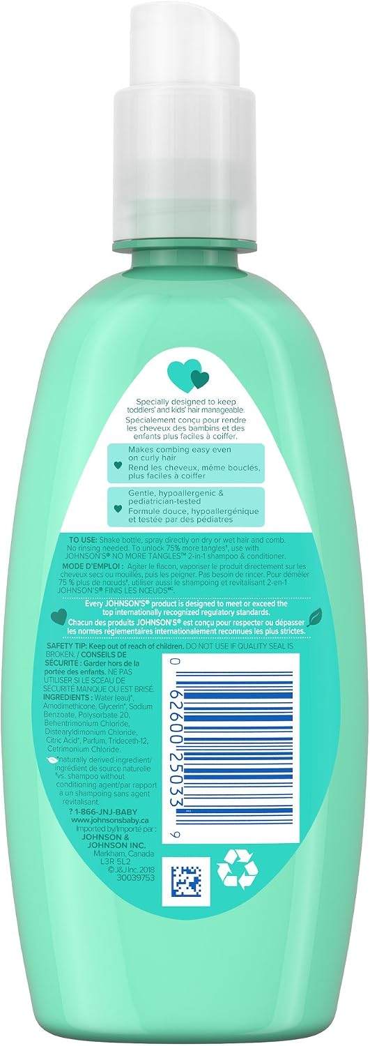 Johnson's Baby No More Tangles Detangling Spray, 10 Ounce