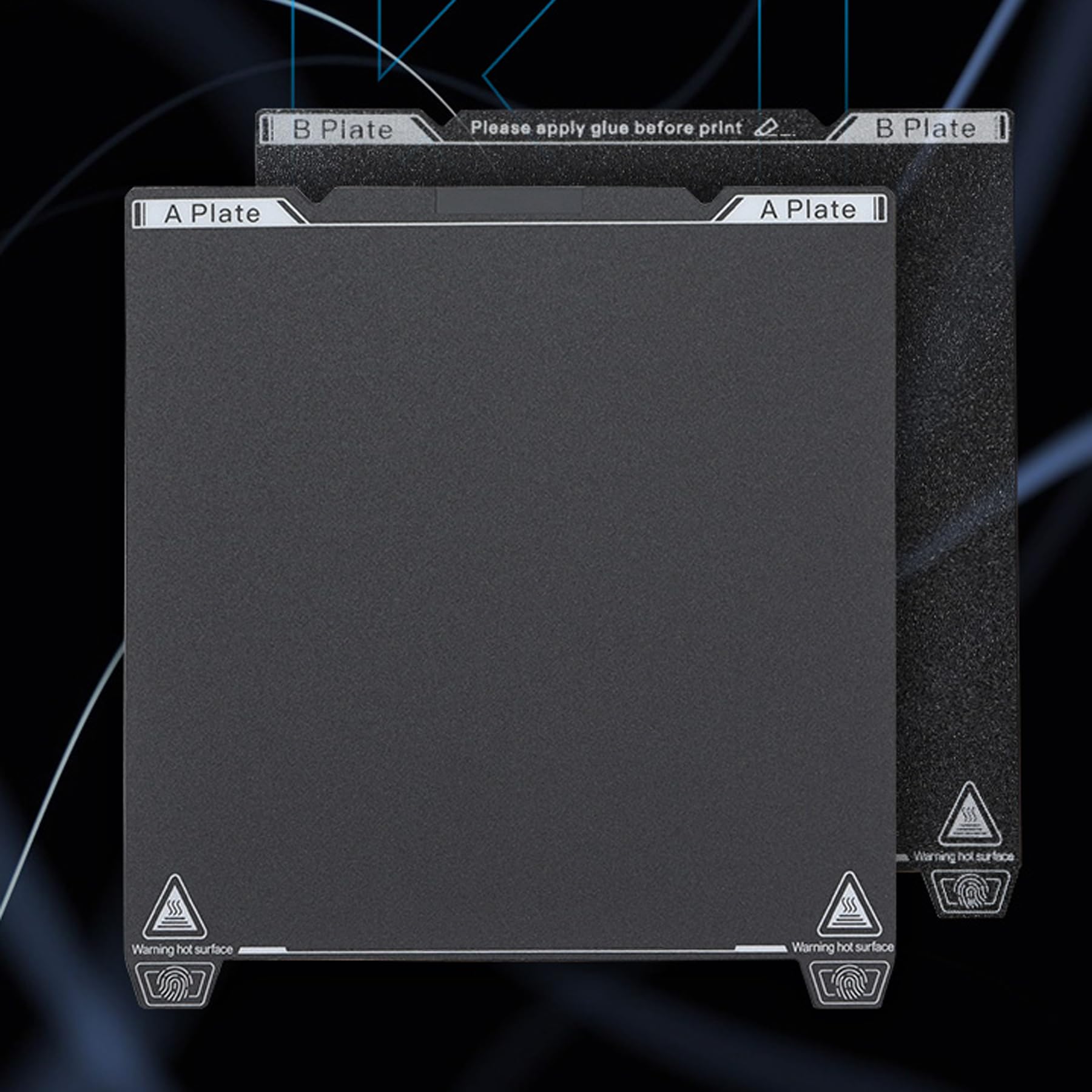 Doppel Seitiges Bauplatten für K1, 3D Drucker Strukturiertes PEI und Texturaufkleber Doppel Seitige Druckbett Plattform für K1C, Ender-3 S1, Ender-3 S1 Pro, Ender-5 S1, 235 x 235 mm