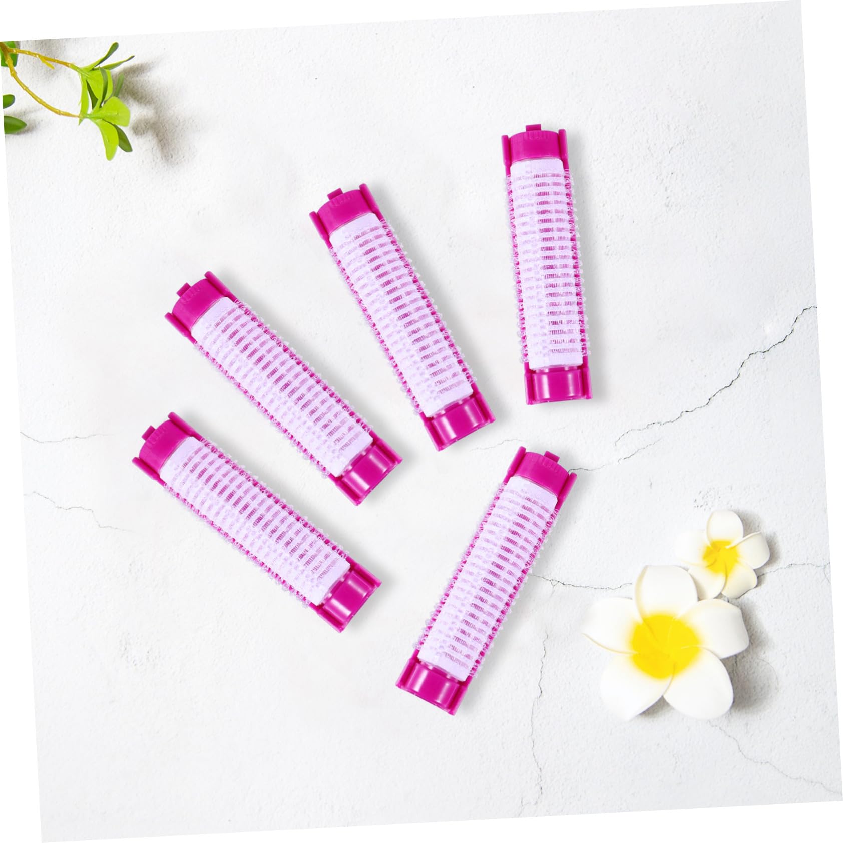 VALICLUD 20 Rulos de Plástico para Rizar el Cabello, Efecto Natural de Rizos y Agarre Firme, Ideales para Uso en Casa y Viajes