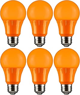 Sunlite 40470 LED A19 Colored Light Bulb, 3 Watts (25w Equivalent), E26 ...