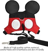 Vista 2 de Cinturón antipérdidas para niño pequeño con minicorrea de seguridad para niños y niñas, Rojo