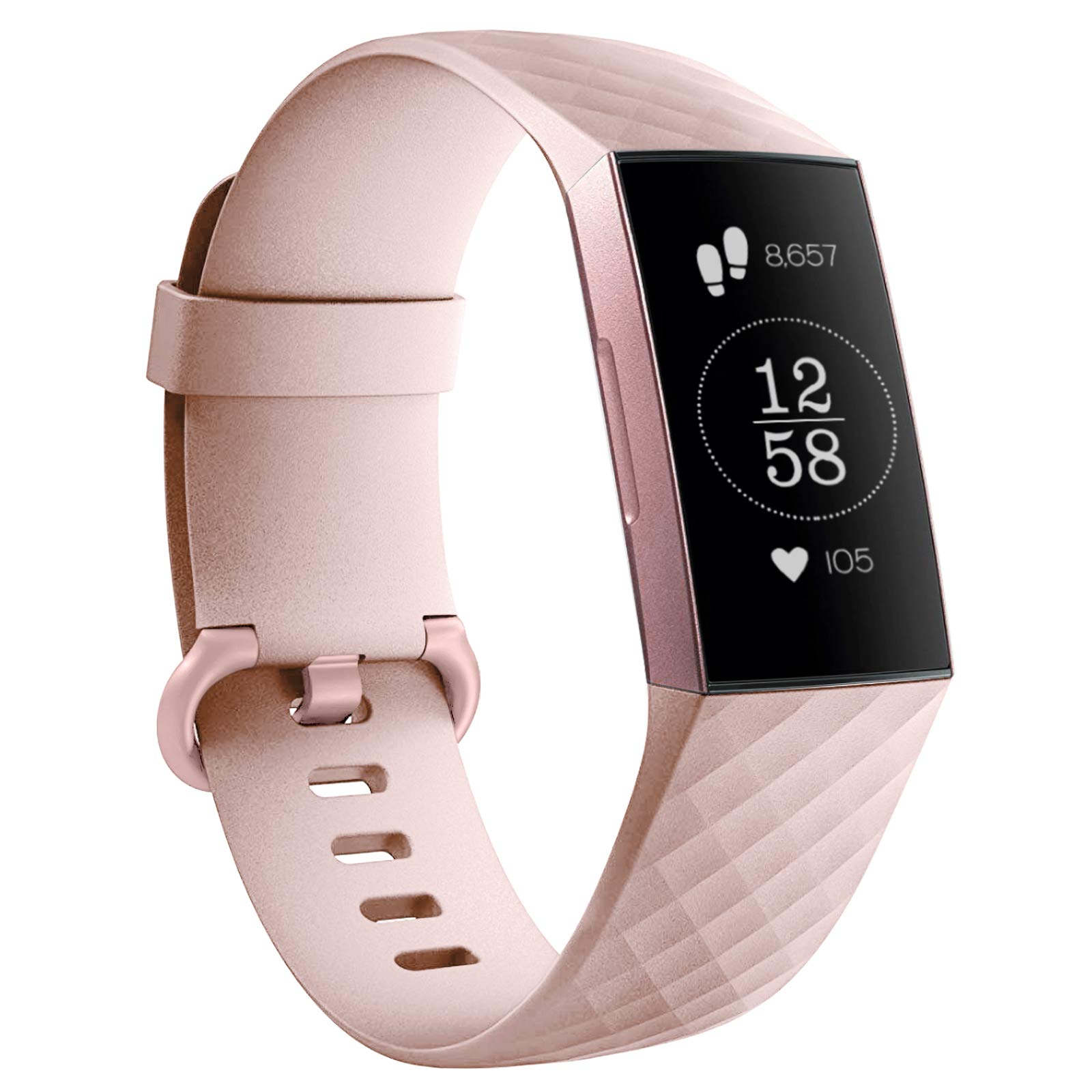 GEAK Strap Compatible with Fitbit Charge, Adjustable Classic Replacement Wristband for Charge Activity Tracker Small