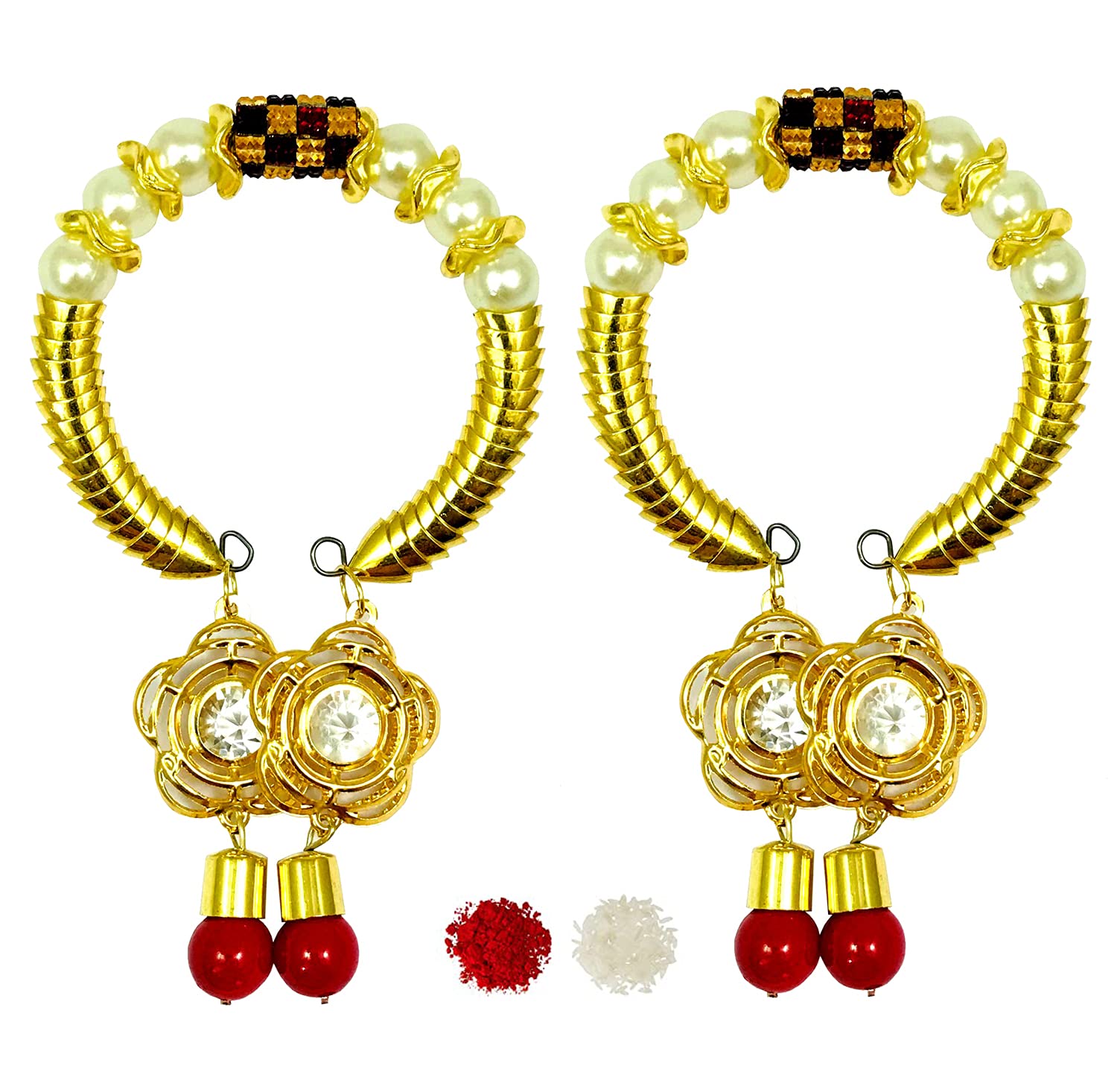Evisha 2 Pcs Kada Bhabhi Rakhi Chuda Bracelete Bhabhi Hanging Rakhi Lumba Pair | Rakhi For Bhabhi Kada-50-Two || rakhi || rakhi set || rakhi for brother || rakhi for brother and bhabhi || rakhi combo || bhaiya bhabhi rakhi || rakhi gifts (B0981DY5L6) Amazon Price History, Amazon Price Tracker