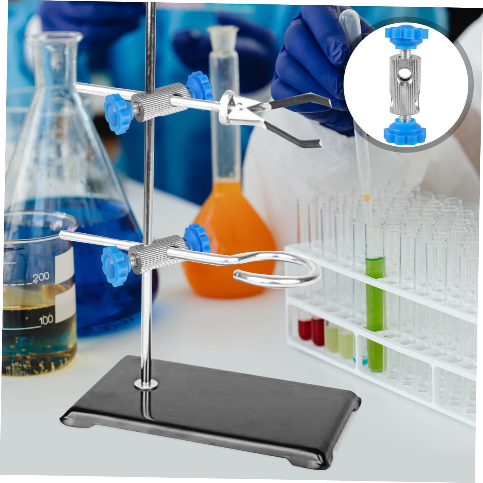 ULTECHNOVO 10pièces Pince De Support De Laboratoire Lot De Accessoire Pratique Pour Support De Laboratoire Pince Robuste Et Pour Expériences Chimie Et Recherche