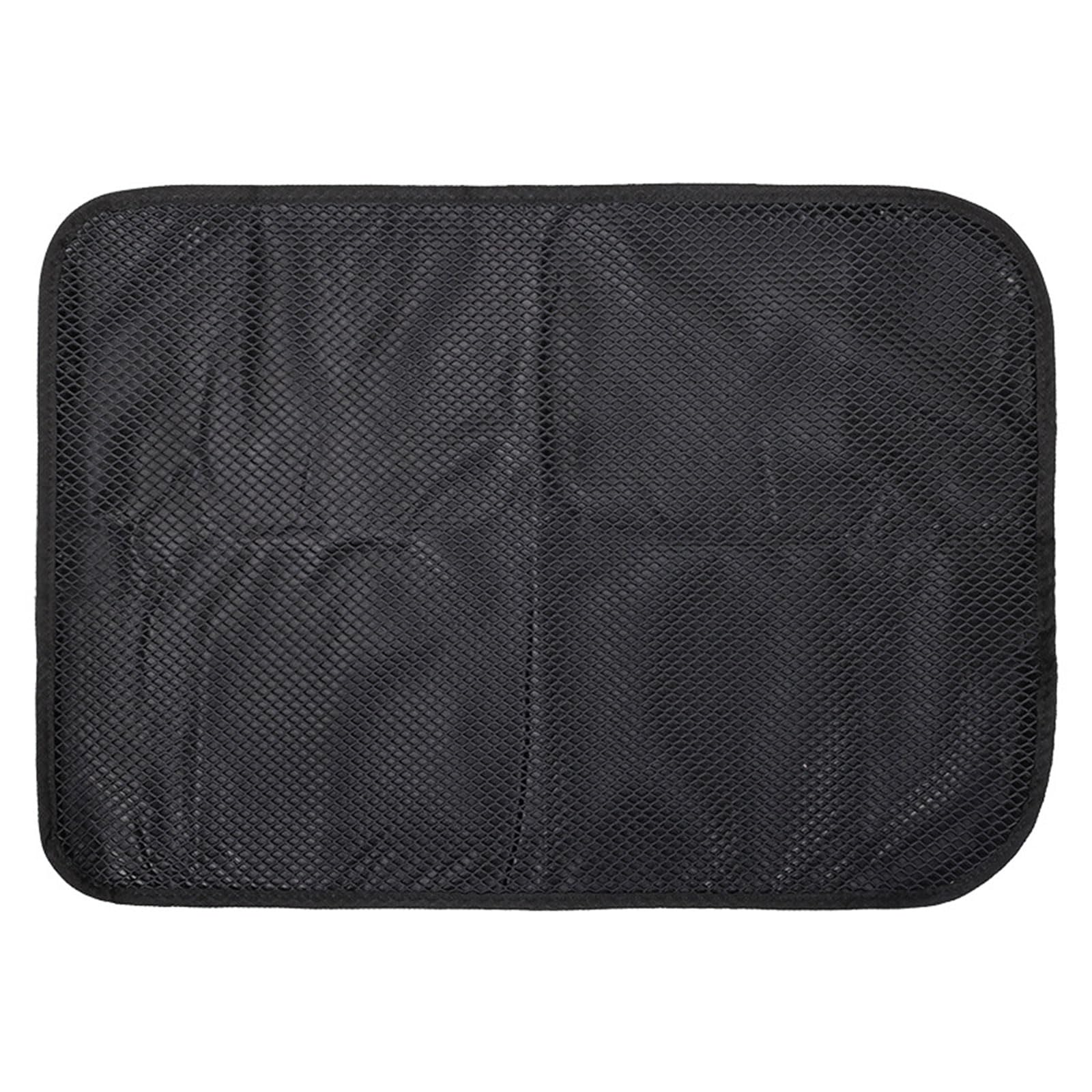 Litter Mat for Cleaner Floor Double Layer Scatter Control Hollowed Mat Tool Litter Trapping Waterproof Cats Trapping Large