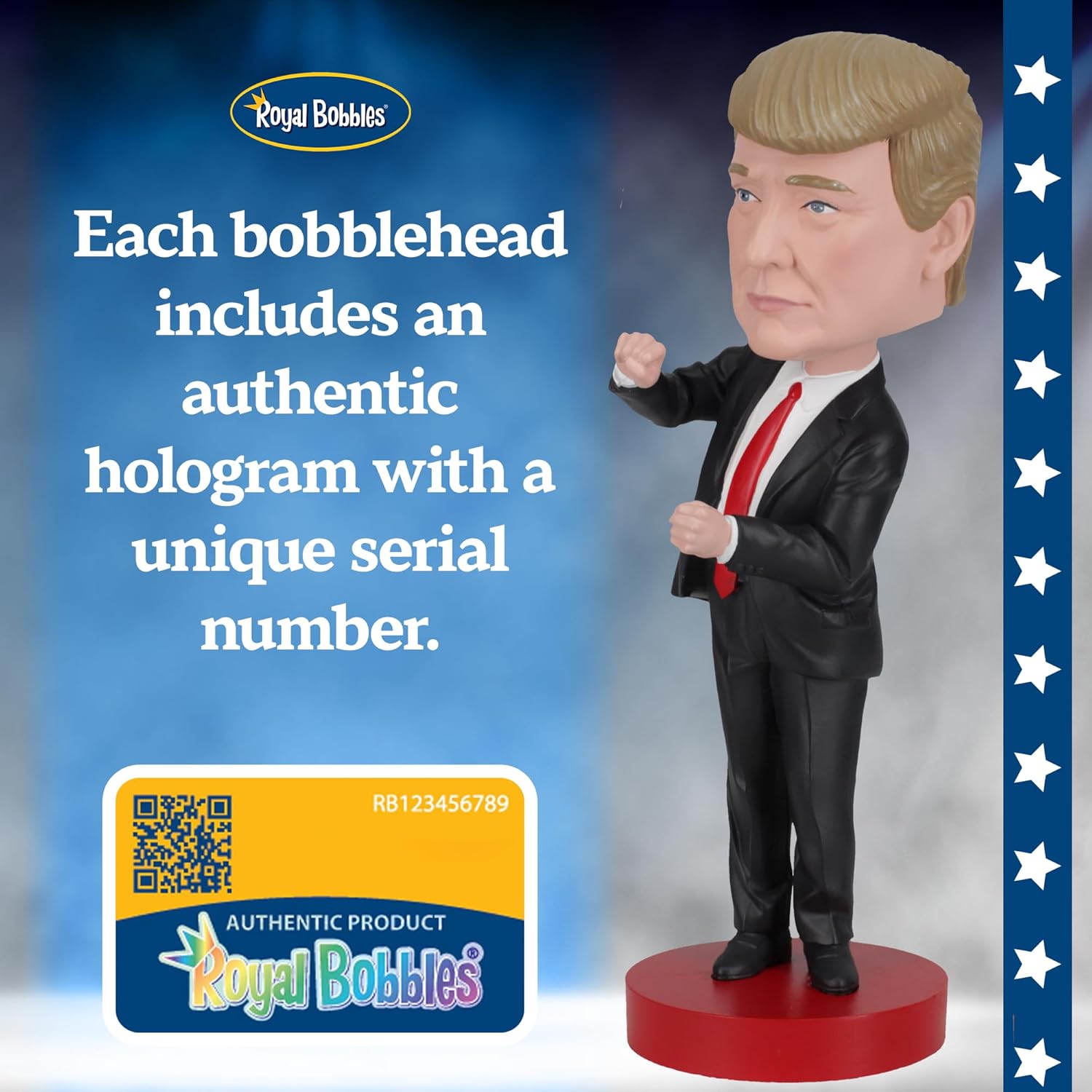 Royal Bobbles Donald Trump Dance Collectible Bobblehead Statue – 45th & 47th President of The United States – Knuckleheads Political Satire Collection – 8 Inches Tall - Image 3