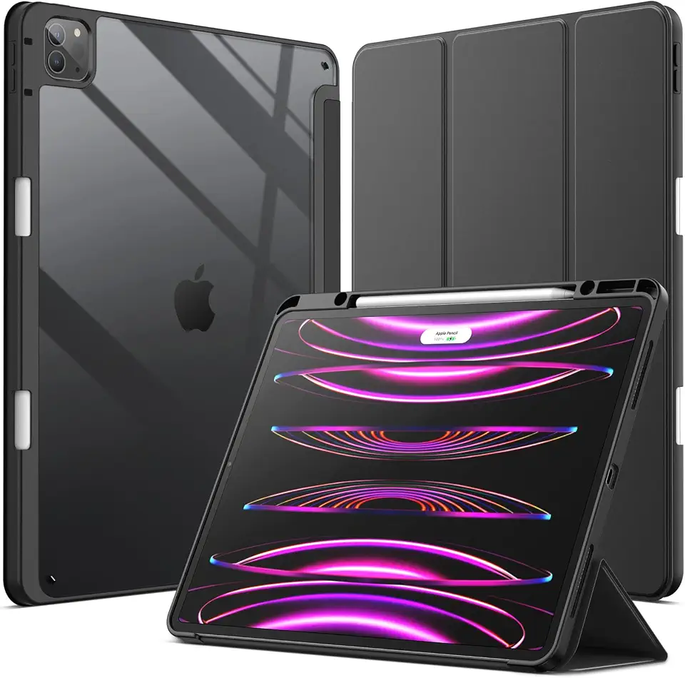 JETech Case for iPad Pro 12.9" 6/5/4/3, Black