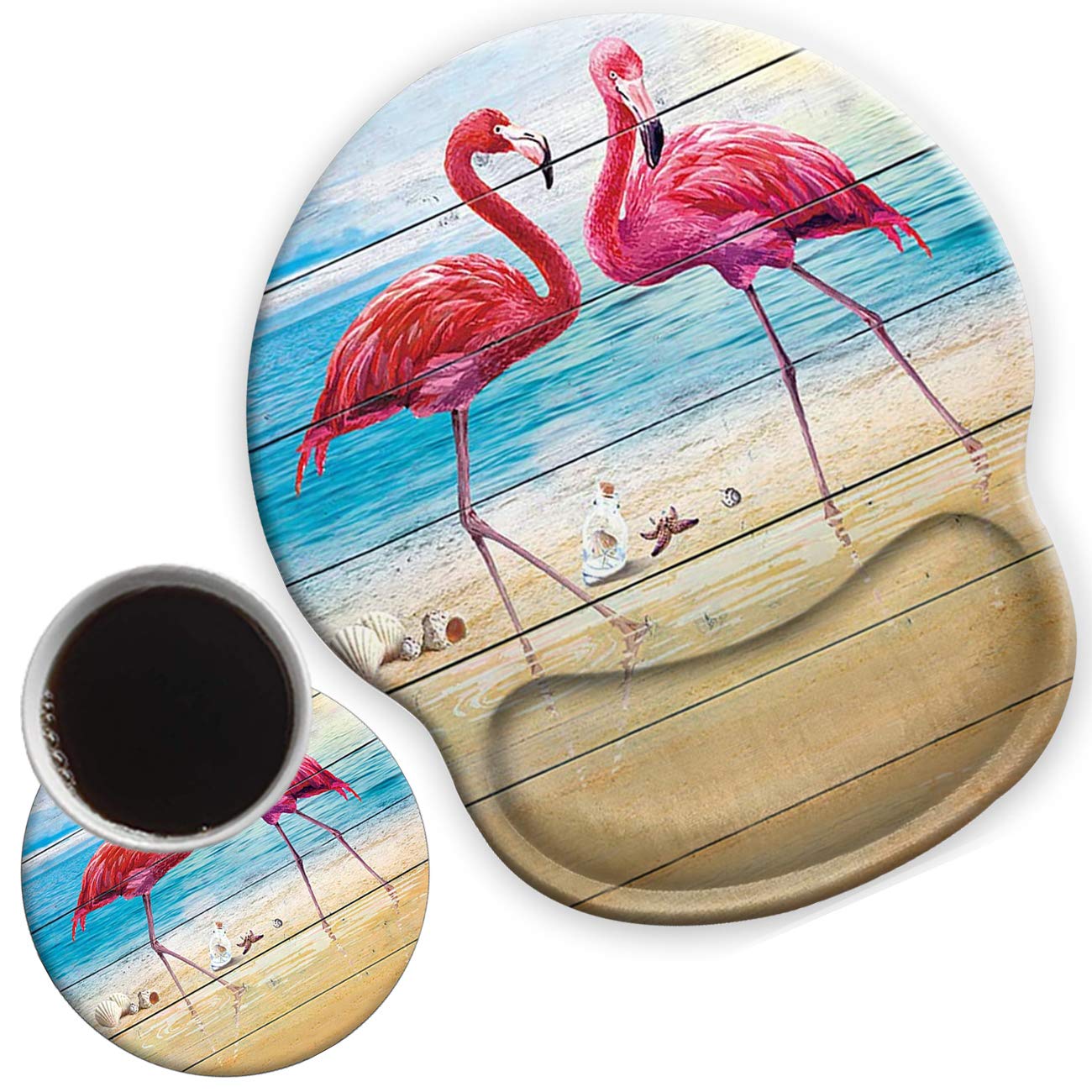 ZHEERIY, Ergonomic Mouse Pad with Gel Wrist Support for Home Office Efficient Working, Non-Slip Comfortable Mousepad for Easy Typing Pain Relief