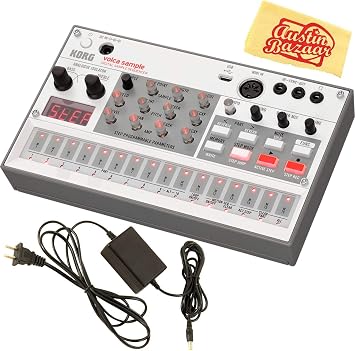 Korg Volca Sample Digital Sample Sequencer Bundle with Power Supply and Austin Bazaar Polishing Cloth