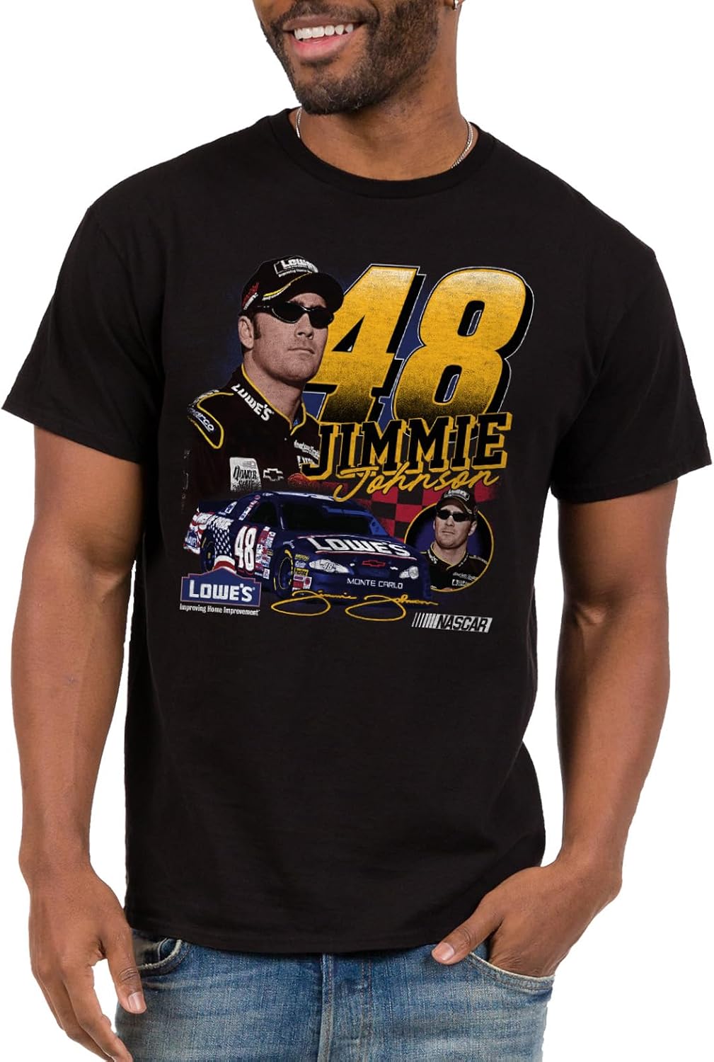Junk Food NASCAR - Historical Drivers - Officially Licensed Adult Short Sleeve Fan Tee for Men and Women