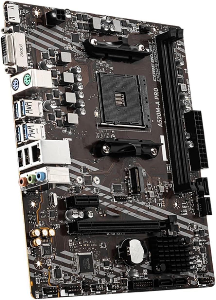 Computer Motherboards Fit for MSI A520M-A PRO Motherboard Support Ryzen CPU R3 R5 R7 5000 & 3000 Series Mainboard AM4 M.2 NVME Dual Channel DDR4