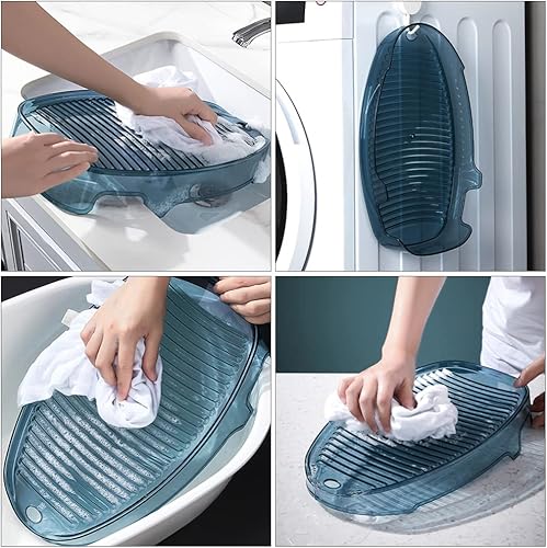 Miniatura 7 de 1pc Mini Washboard Underwear Washing Machine Wash Board Small Lavadora Portátil Small Washer Machine Small Washing Machine Portable Plastic Thicken