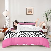 Vista 15 de Juego de funda de edredón para niños con estampado de leopardo, tamaño individual, juego de ropa de cama de moda de piel de guepardo abstracto