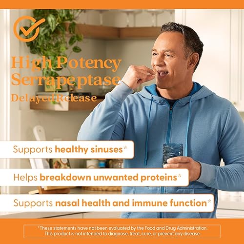 Miniatura 7 de Serrapeptase de alta potencia (120.000 de unidades)., DRB-00231, 1, 1