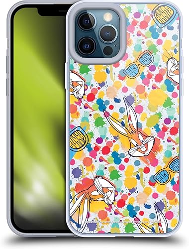 Miniatura 47 de Head Case Designs Funda de gel suave con licencia oficial de Looney Tunes Retro Bugs Bunny compatible con Apple iPhone 11 Pro Max Retro,Blanco y
