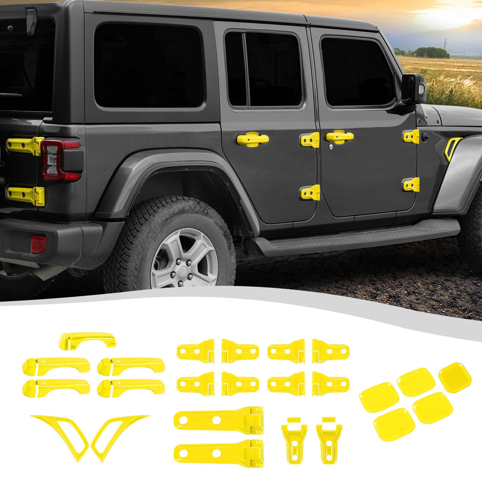 Amazon.com: SQQP 24PCS Full Set Exterior Decoration Trim Kit Fit