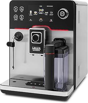 Accademia Luxury Italian Fully Automatic Espresso Machine with 19 Customized drink settings,0.5 Liters,RI9782/46 Brushed Stainless