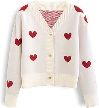 トップス heart dot jacquard knit cardigan willfully_official heart dot jacquard reversible cropped knit