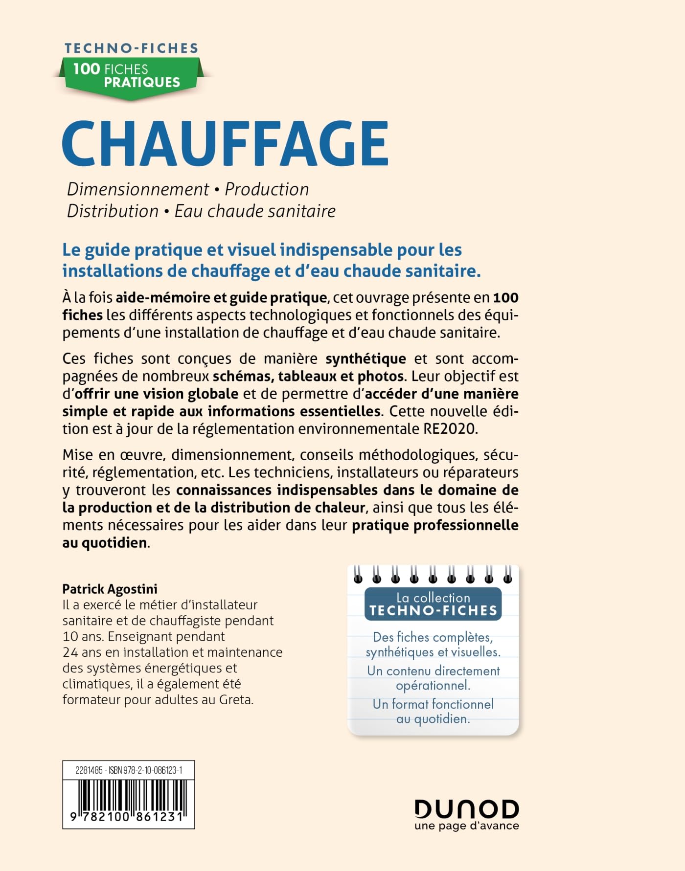 100 fiches pratiques - Chauffage - 2e éd.: Dimensionnement, production, distribution, eau chaude sanitaire