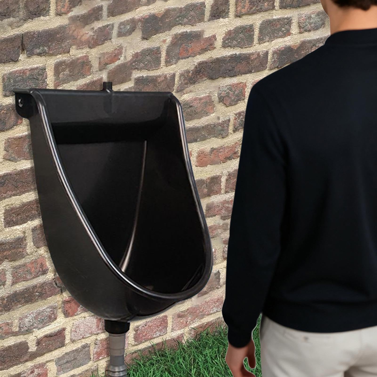 Water Closet A Parete Separatore Di Urina Con Meccanismo Di Scarico | Orinatoio A Parete Per Esterno Casa Giardino Camper Appartamento Papà Fidanzato Nonno