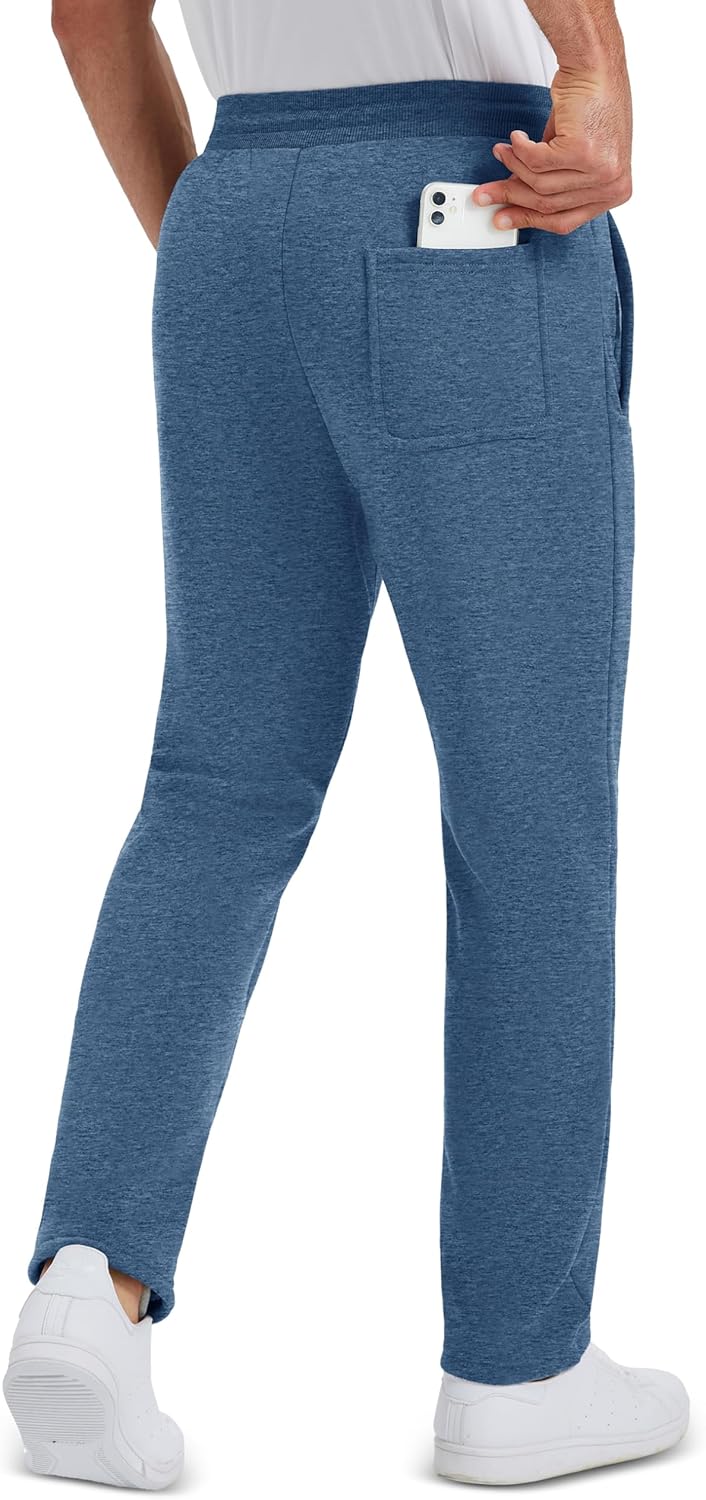 MAGCOMSEN Men's Winter Fleece Pants Sherpa Lined Sweatpants Thermal Warm Thicken Pants Active Joggers with 3 Pockets - Image 6