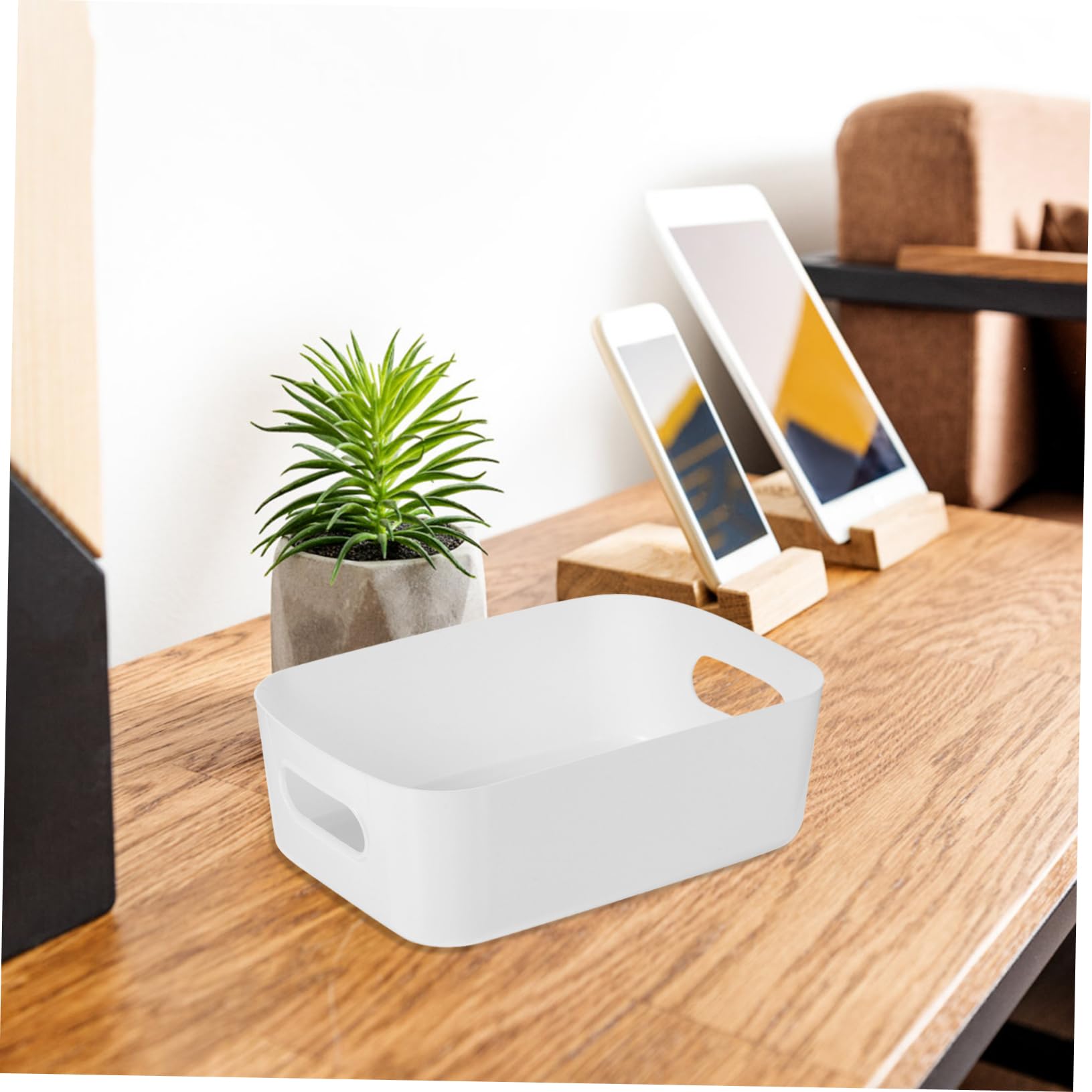 Scatola di Stoccaggio in Plastica 6 Pezzi Abs Bianco