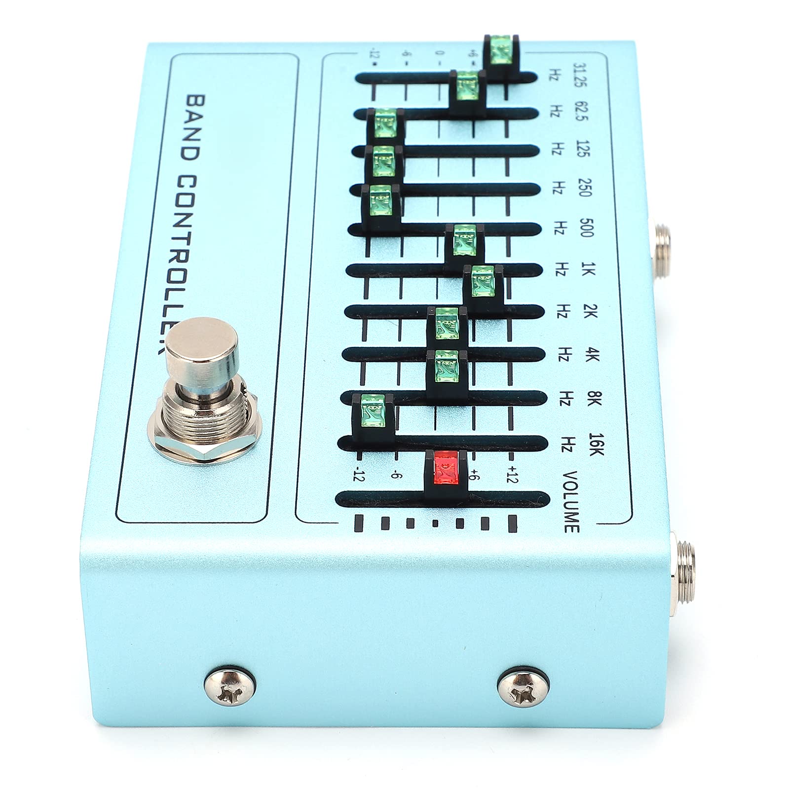 EQ De 10 Bandas Ecualizador De Sonido EQ Pedal De Efectos De Guitarra Para Guitarra Y Bajo DC 9V 30mA EQ Pedal Ecualizador 31.25Hz-16KHz