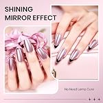 SUPWEE Miroir Nail polonais à sec rapide, Chrome métallique Nail Polonais Air Laque à ongles rapide sèche DIY Manucure
