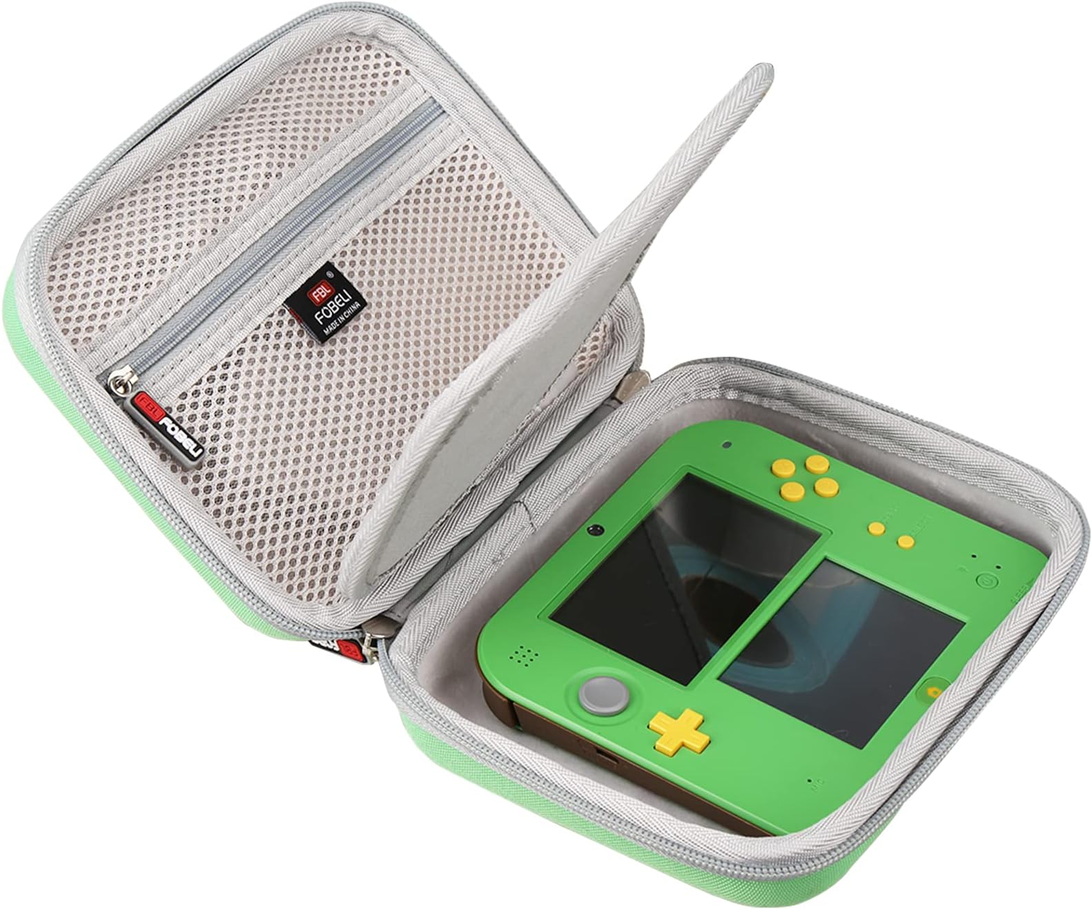 FBLFOBELI Hard Travel Storage Case for Nintendo 2DS Legend of Zelda Ocarina of Time 3D (Case Only) (Green)