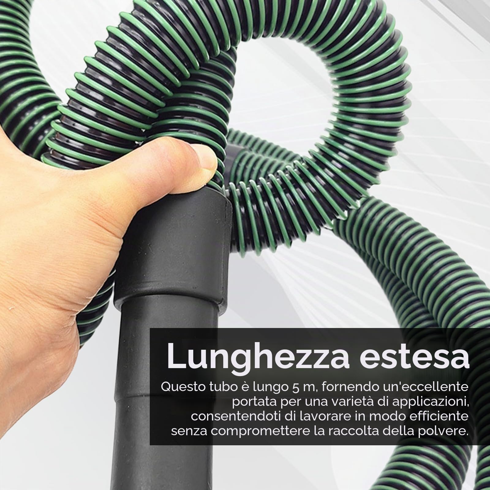 Tubo di Aspirazione Della Polvere, Tubo flessibile di aspirazione Ø 35 mm compatibile con Festool-Dust Collection Hose Antistatico per Aspirapolvere D27 Accessori per aspirapolvere