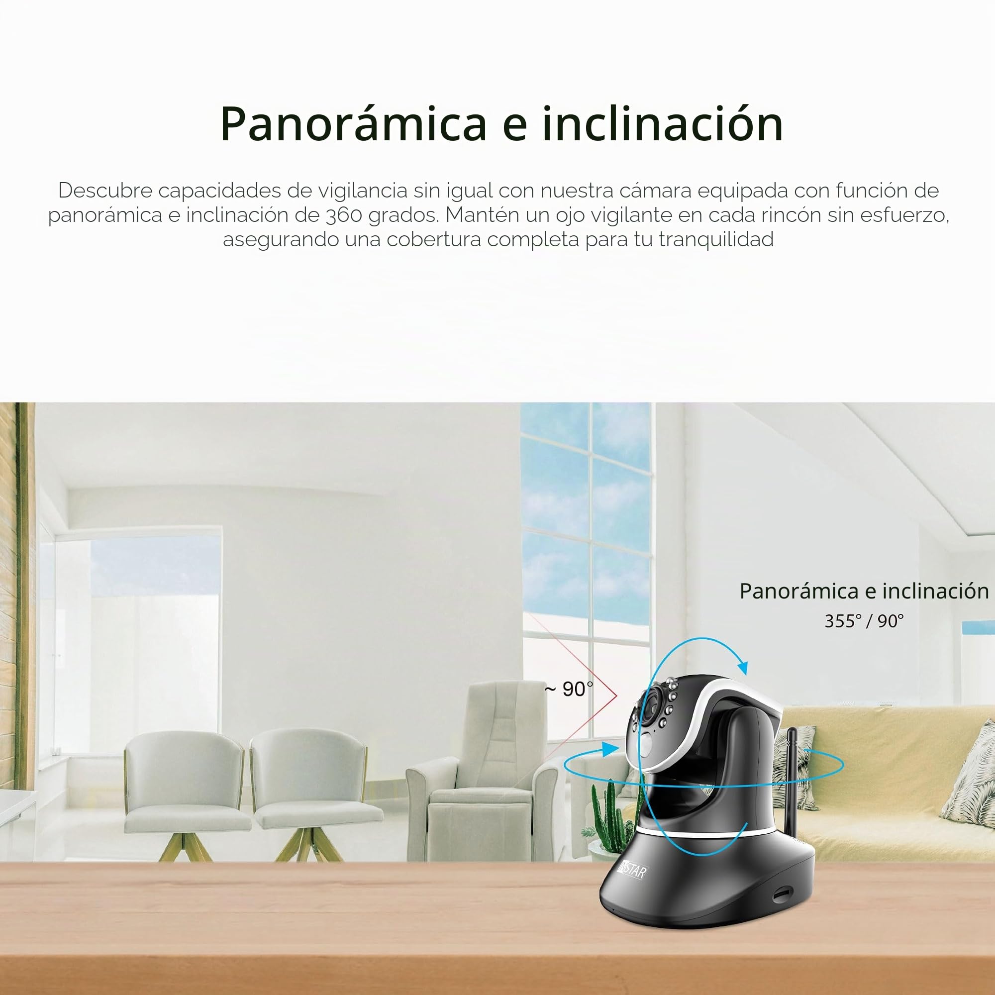 INSTAR IN-8815 4K cámara IP de vigilancia Interior Negra, Control PT, LAN/WLAN/PoE, detección de Movimiento por IA, cámara HomeKit, visión Nocturna IR, E/S Alarma, Salida de Audio, MQTT, WPA3, ONVIF