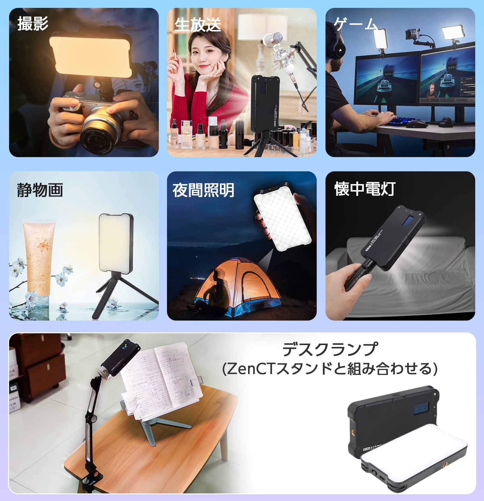 撮影用ライト Amazon | UBeesize LED撮影用ライト 2packsセット 8インチビデオライト