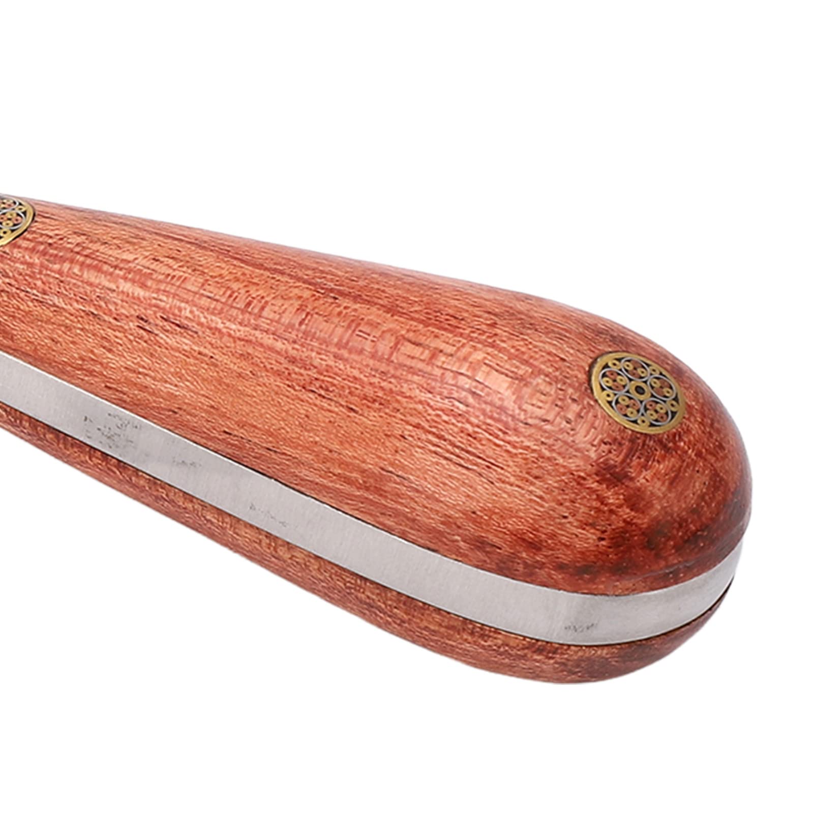 Rouleau de Bord de Presse en Cuir, 60mm Raineur de Bord en Cuir, Rouleau de métal avec Poignée dn Bûche, Outil de Plastification Du Cuir Bricolage pour Artisanat Du Cuir