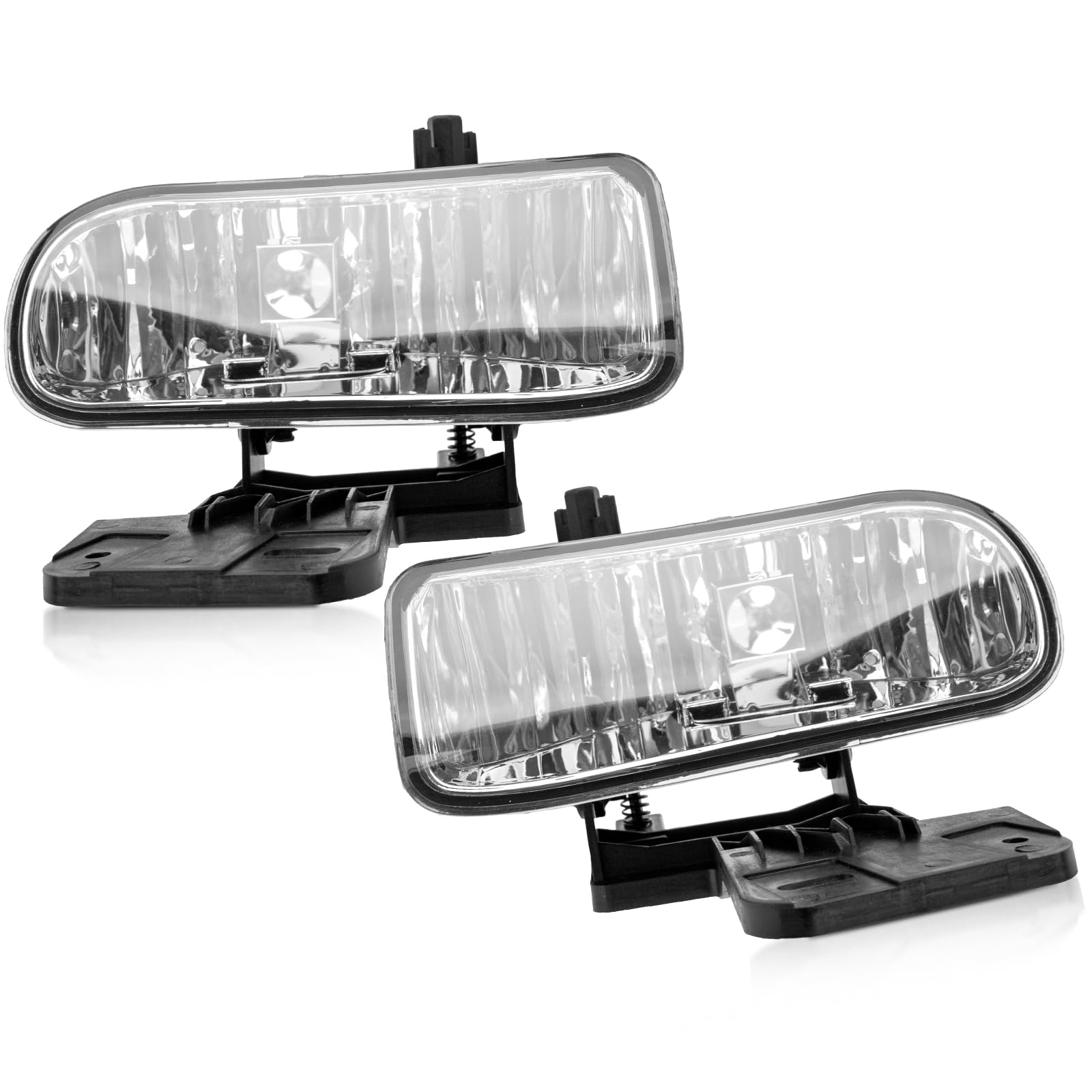 RP Remarkable PowerFog Lights For 1999 2000 2001 2002 Sierra / 2000 2001 2002 2003 2004 2005 2006 Yukon/Yukon XL Pickup Truck SUV Clear Fog Lights Pair FL7084