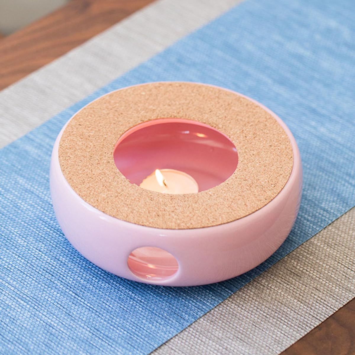 BESPORTBLE Ceramic Teapot Warmer for Tea and Multi-Functional Pink Purple Heater Smooth Surface Dirt-Resistant Kitchen Gadget Simple Aroma Enhancer for Home Use