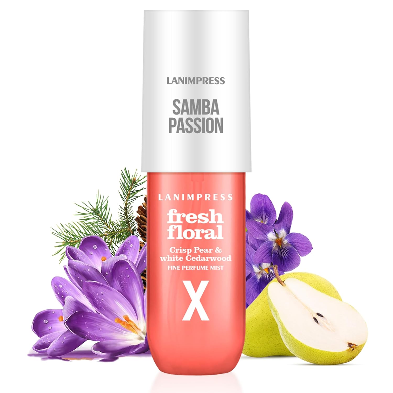 Perfume – No.10,Body Spray For Women (Eau De Parfum) Hair & Body Fragrance Mist (Juicy Pear +Pink Violet +White Cedarwood) Perfumes For Women (3 fl oz)