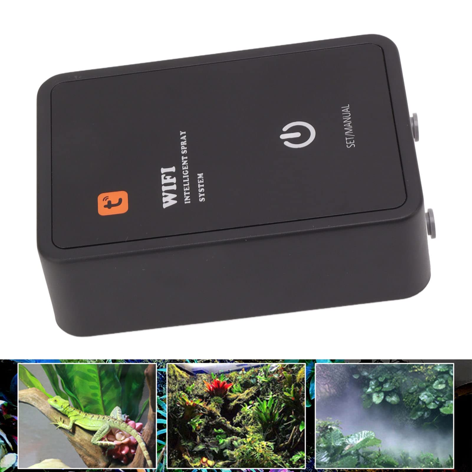 Bewinner Umidificatore per Rettili, di Nebulizzazione per Terrari per Rettili, Nebulizzatore Automatico per Terrari per Anfibi Tartaruga Lucertola