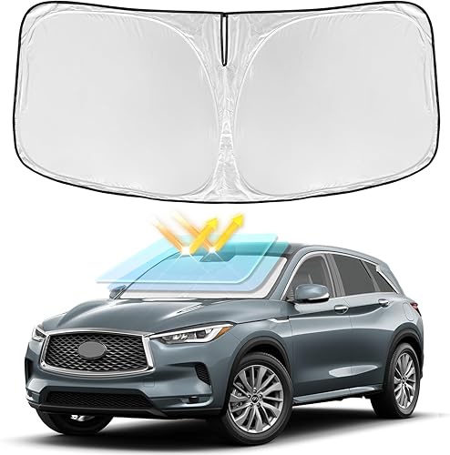 Miniatura 63 de Parasol de 4 capas para parabrisas, ajuste personalizado, tela 240T, parasol retráctil que bloquea los rayos ultravioletas, accesorios para automóvil