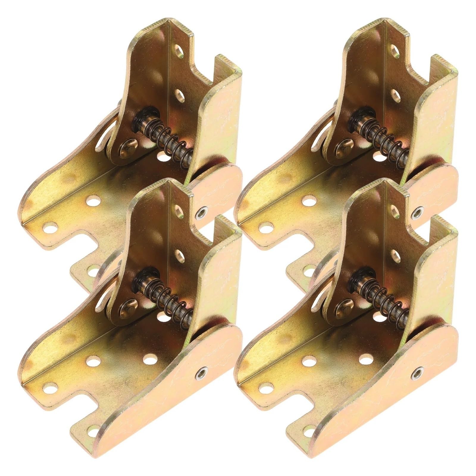 Folding Table Leg Bracket 10Pcs Spring Loaded Iron Not Rust Save Space Furniture Legs Wooden Beds Workbenches