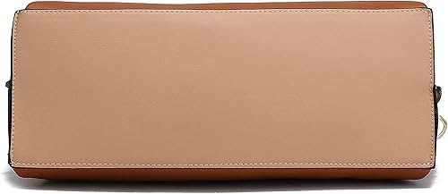 Vista 8 de MKF Collection Mia k - Bolso bandolera de cuero vegano con asa superior, color beige