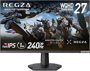 REGZA RM-G276N 27インチ WQHD 240Hz ゲーミングモニター