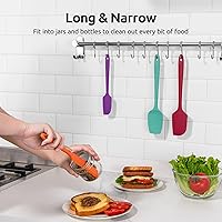 Vista 9 de Espátula de silicona resistente a altas temperaturas: U-Taste 315ºC a prueba de calor, de grado alimenticio, de goma, raspador de cocina